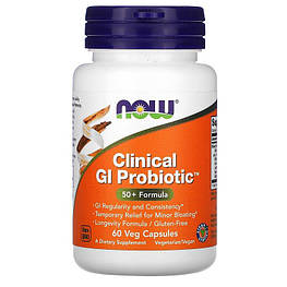 Clinical GL Probiotic 50+Formula Now Foods 60 капсул