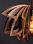 Люстра дерев'яна СОНЦЕ by smartwood  ⁇  Люстра лофт  ⁇  Дизайнерський стельовий світильник, фото 6