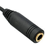 Кабель аудіо з регулятором гучності 3.5-мм тато -мама ,тато-тато, фото 4