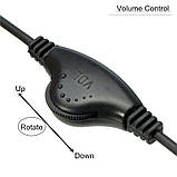 Кабель аудіо з регулятором гучності 3.5-мм тато -мама ,тато-тато, фото 3