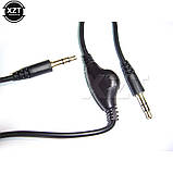 Кабель аудіо з регулятором гучності 3.5-мм тато -мама ,тато-тато, фото 2