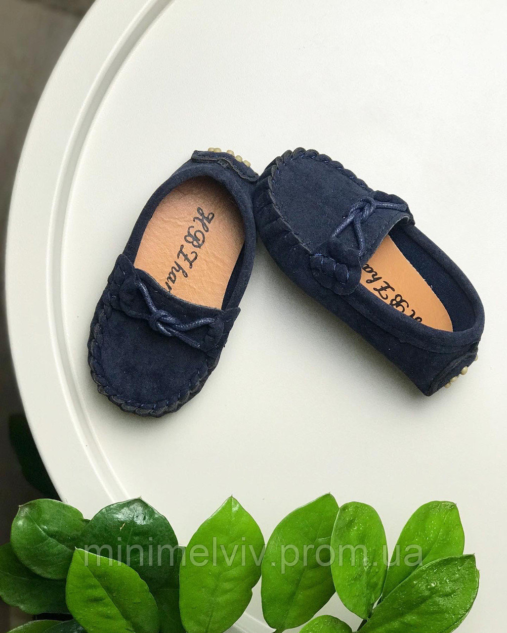 Туфли детские замшевые синие весенние осенние стильные модные для мальчика - фото 5 - id-p1353106611