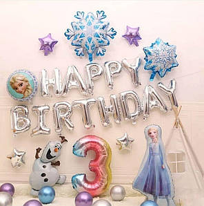 Фотозона із кульок СНІЖНА ЕЛЬЗА | Для дівчинки