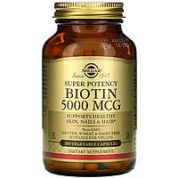 Биотин SOLGAR "Biotin" 5000 мкг (100 капсул)