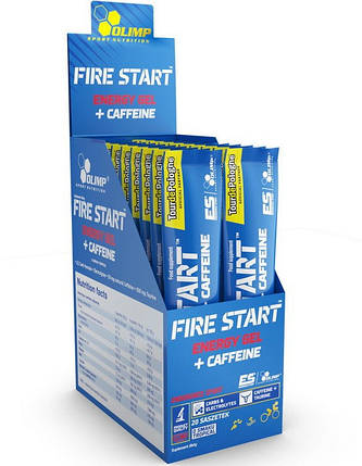 Енергетик OLIMP Fire Start Energy Gel + Caffeine 36 гр тропік, фото 3