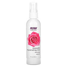 Rosewater Rejuvenating Spray Now Foods 118 мл