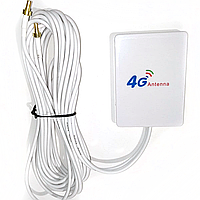 Планарная патч антенна 4G MIMO с CRC9 штекерами и кабелем 2м, 700-2700МГц 5дБ WavLink CRC9/4G