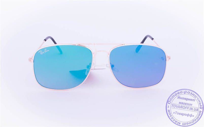 Брендовые солнцезащитные очки Ray Ban с цветными зеркальными линзами - RB-1, фото 3