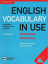 Книга English Vocabulary in Use Third Edition Elementary with eBook and answer key