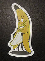 Стикер етикетка-наклейка самоклейка XXX +18 Banana 1 (8,5 см х 4см)