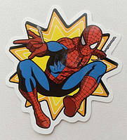 Стикер етикетка-наклейка самоклейка Spider-Man 1 (7 см х 8 см)