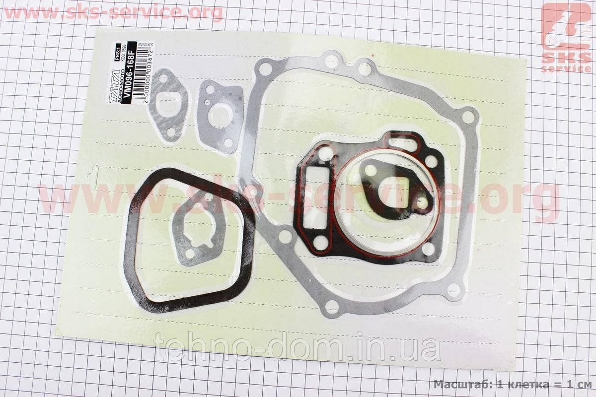 Прокладки двигателя 170F-70 мм, к-кт 7 деталей, (паронит, красная нить), Тип №1 - фото 2 - id-p123737558