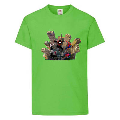 Футболка дитяча Людина Павук 006 (SPM 006 lgrn) салатова, розмір 104-116-128-140-152-164 см