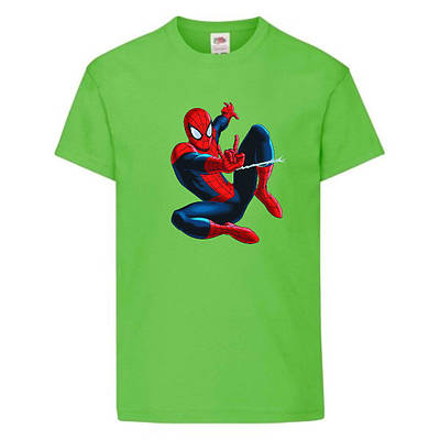 Футболка дитячої Людина Пак 007 (SPM 007 lgrn) салатова, розмір 104-116-128-140-152-164 см