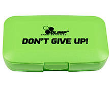 Таблетниця Контейнер для таблеток OLIMP Pillbox Don't Give Up! green