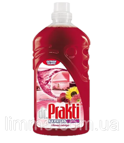 Універсальна рідина для миття будинку dr.Prakti Sommerblumen ( з ароматом літніх квітів ) 1 л.