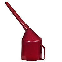 Пластикова лійка для дизеля, з фільтр-сіткою, червона
