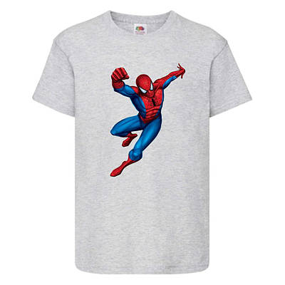Футболка дитяча Людина Павук 008 (SPM 008 gry) сіра, розмір 104-116-128-140-152-164 см
