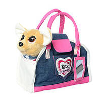 Собачка Кикки в сумочке, интерактивная игрушка 22 см, M 3218-N-UA