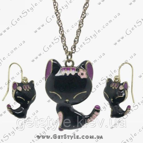Прикраса на ланцюжку "Black Kitty"