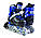 КОМПЛЕКТ SCALE SPORT, розсувні ролики + захист, сині, що світяться колеса, розмір 29-33, 34-37, фото 2