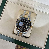 Часы наручные Rolex Submariner AAA Date Silver-Gold-Black