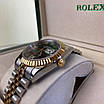 Годинник наручний Rolex DateJust 36mm. Silver-Gold-Green преміального ААА класу, фото 3