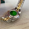 Годинник наручний Rolex DateJust 36mm. Silver-Gold-Green преміального ААА класу, фото 5