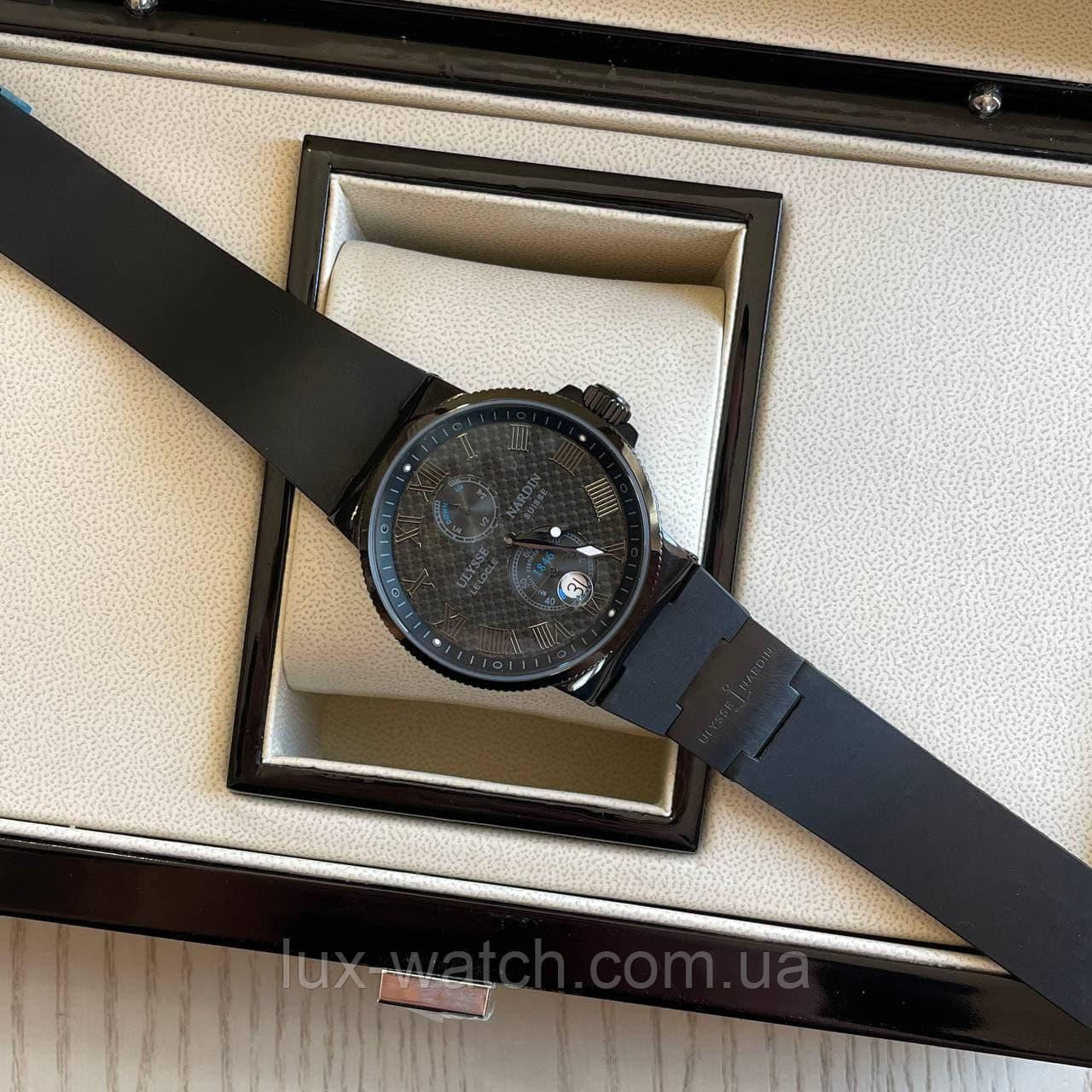 Годинник наручний чоловічий Ulysse Nardin All Black преміального ААА класу