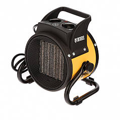 Електричний тепловентилятор керамічний (нагрівач дуйка) Denzel DHC 2-100 : 2 кВт - 20 кв. м теплова пушка (96429)