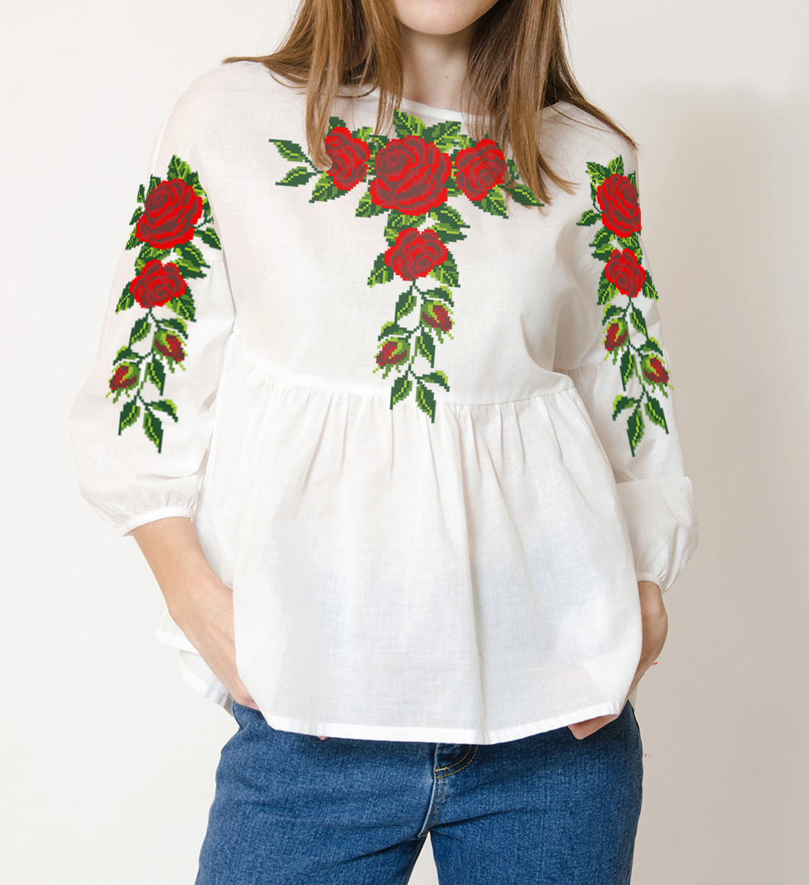 Заготовка для жіночої вишиванки №217, фото 1