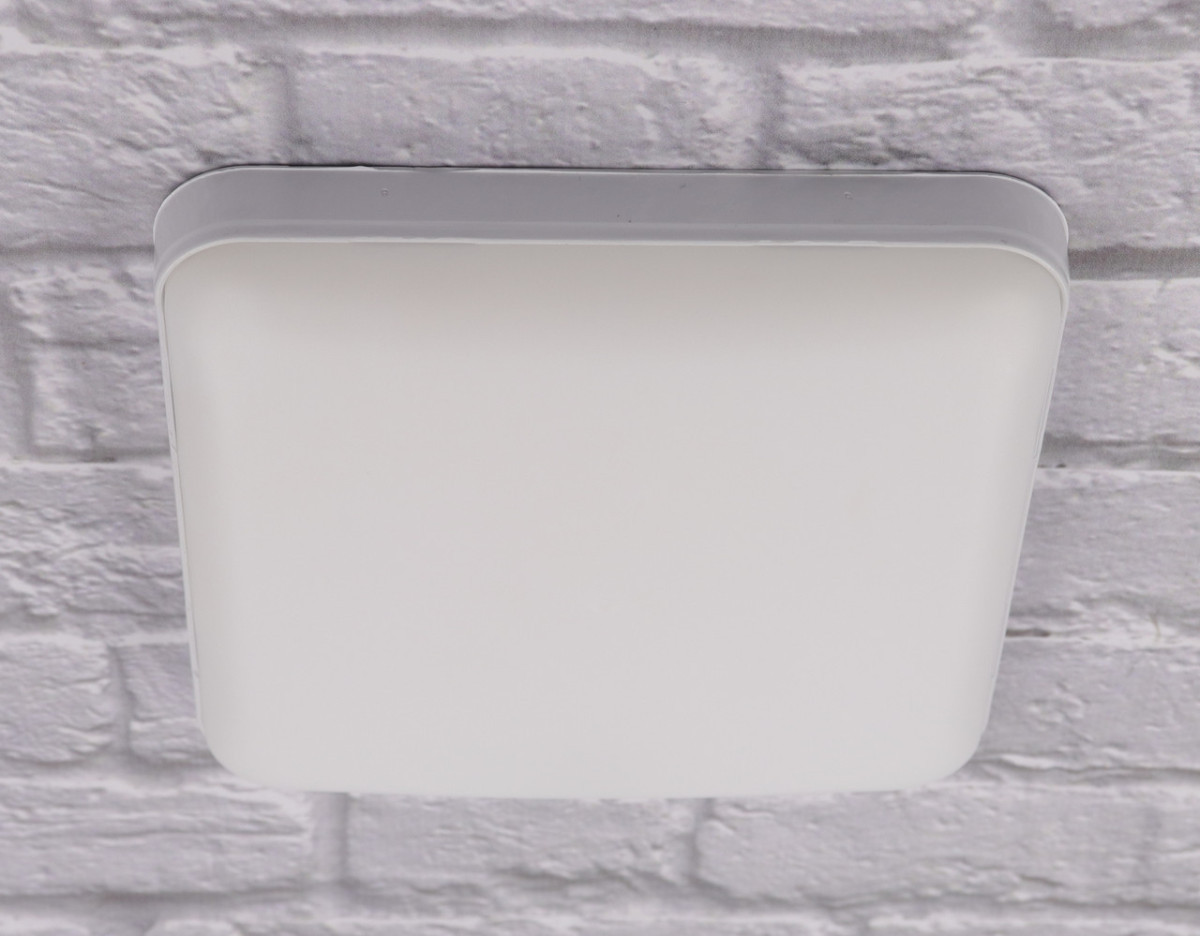 Сучасний квадратний світильник стельовий LED для кімнати кухні ванної 25091 Білий 3х14х14 см. ID 3703485