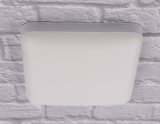 Сучасний квадратний світильник стельовий LED для кімнати кухні ванної 25091 Білий 3х14х14 см. ID 3703485, фото 1