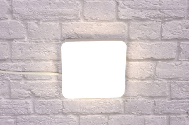 Сучасний квадратний світильник стельовий LED для кімнати кухні ванної 25091 Білий 3х14х14 см. ID 3703485, фото 3