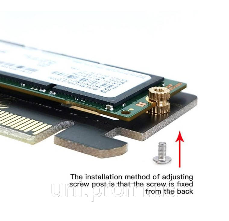 Адаптер NVMe PCIe M.2 NGFF SSD PCIe X16 - фото 3 - id-p1588196239