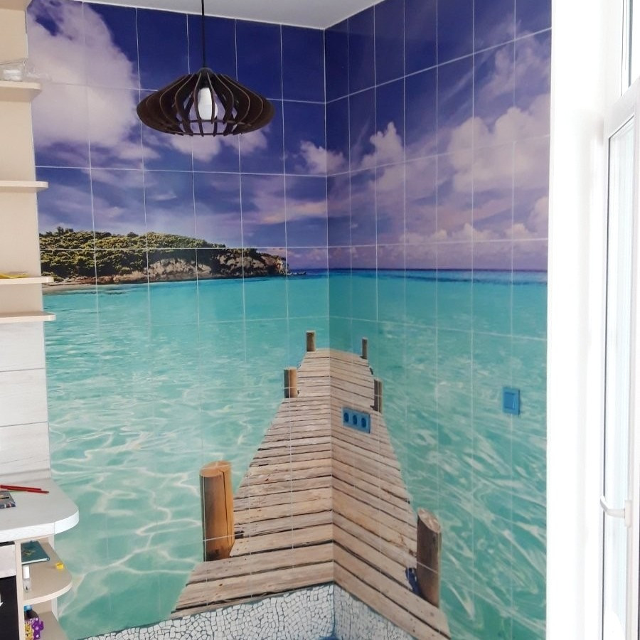 Фотопанно на керамічній плитці Мальдіви, фото 1