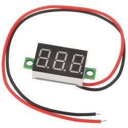 Цифровий вольтметр DC 3.5-30V (0.36``), червона індикація, без корпусу