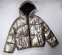 Куртка для девочки короткая серебрянная Primark 134см
