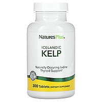 Вітаміни натуральний йод Ламінарія Natures Plus Icelandic Kelp 300 tabs