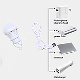 Кемпінгова світлодіодна LED-лампа USB підвісна. USB-ліхтар 5 Вт/450 Лм., фото 2