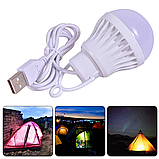 Кемпінгова світлодіодна LED-лампа USB підвісна. USB-ліхтар 5 Вт/450 Лм., фото 7