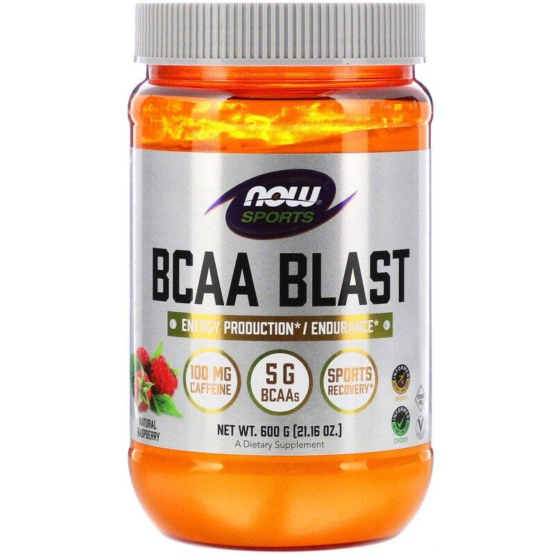 BCAA Blast Natural Raspberry Now Foods 600 г