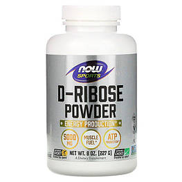 D-Ribose Powder 5000 мг Now Foods 227 г