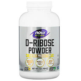 D-Ribose Powder 5000 мг Now Foods 454 г