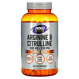 Arginine & Citrulline Now Foods 240 капсул