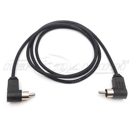 Кабель 1RCA-1RCA (M-M), 2 кута,композитний,в екрані (хороша якість), фото 2