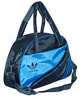 Спортивная сумка для фитнеса Adidas, Адидас серая с голубым ( код: IBS004SL )