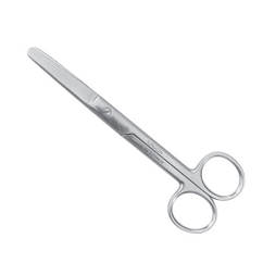 Ножиці 145мм хірургічні прямі, тупокінцеві (Surgicon) J-22-004