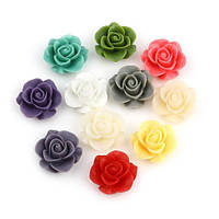 Кабошони Finding Фурнітура для виготовлення біжутерії квіточки Микс Смола 14 мм