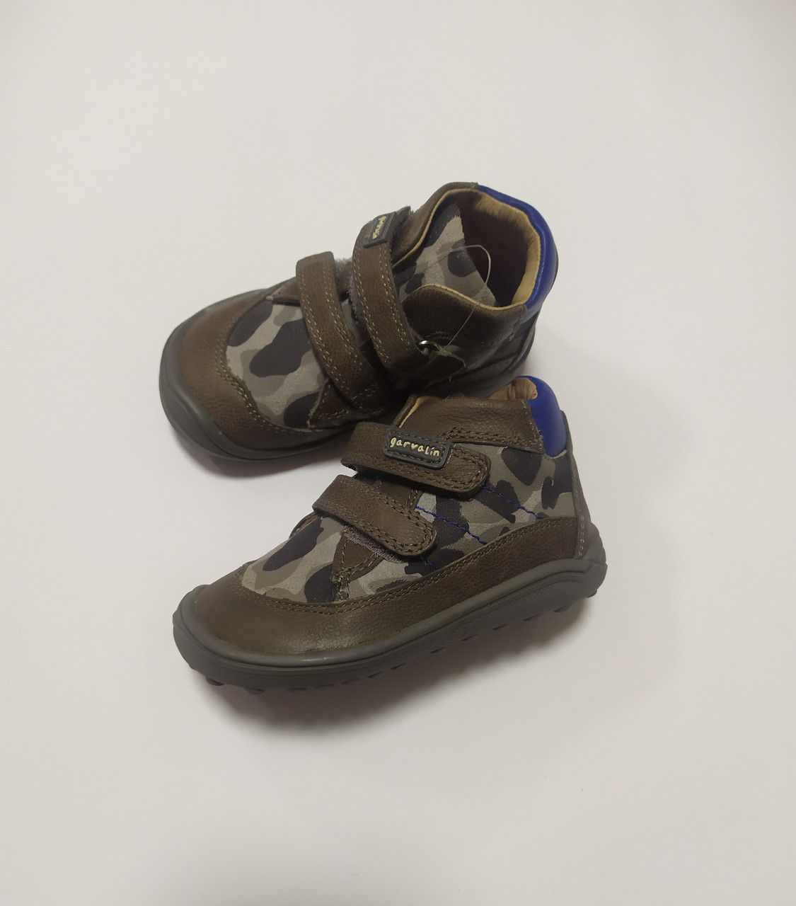 Черевики дитячі шкіряні хакі Garvalin (Іспанія) розм. 21, фото 1